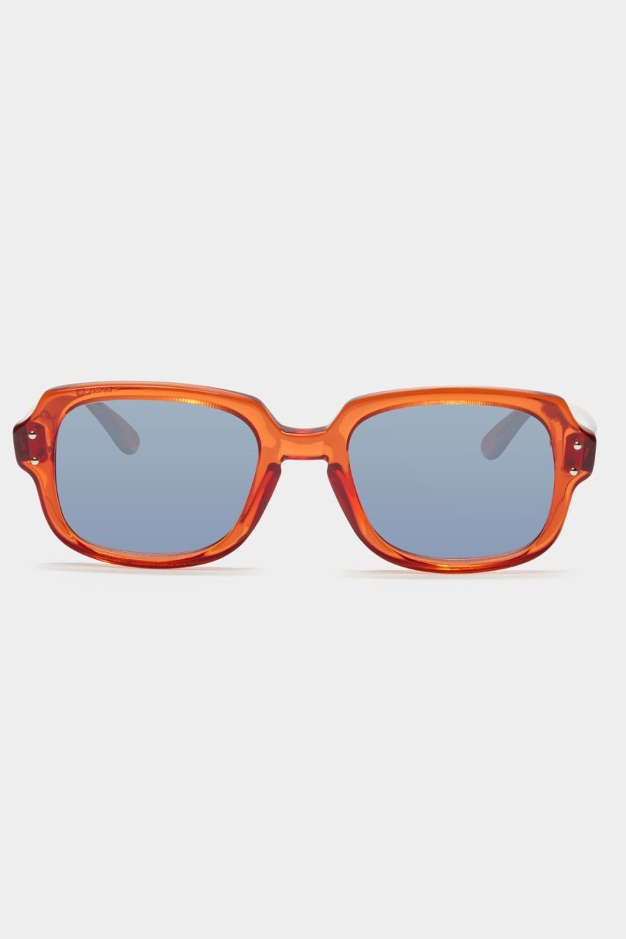 Women Burning Torch Sunglasses | Vintage Romco Square Sunglasses Red