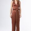 Women Burning Torch Bottoms | Valentine Cinched Pants, Rust