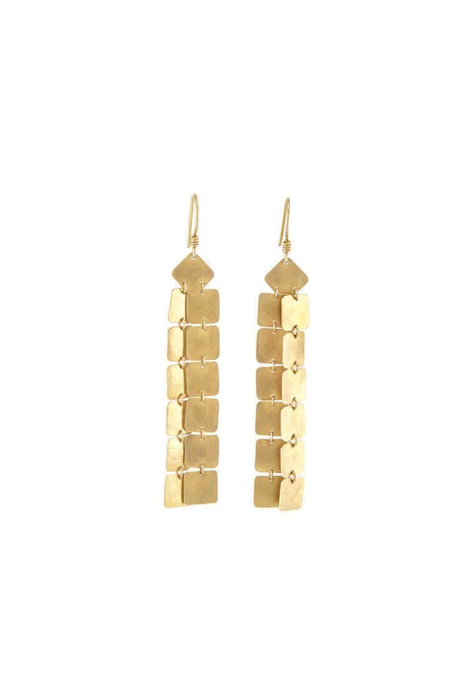 Women Burning Torch Earrings | Athena Earrings, Gold