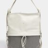 Women Burning Torch Bags | Henry Beguelin Zip Front Leather Backpack, White