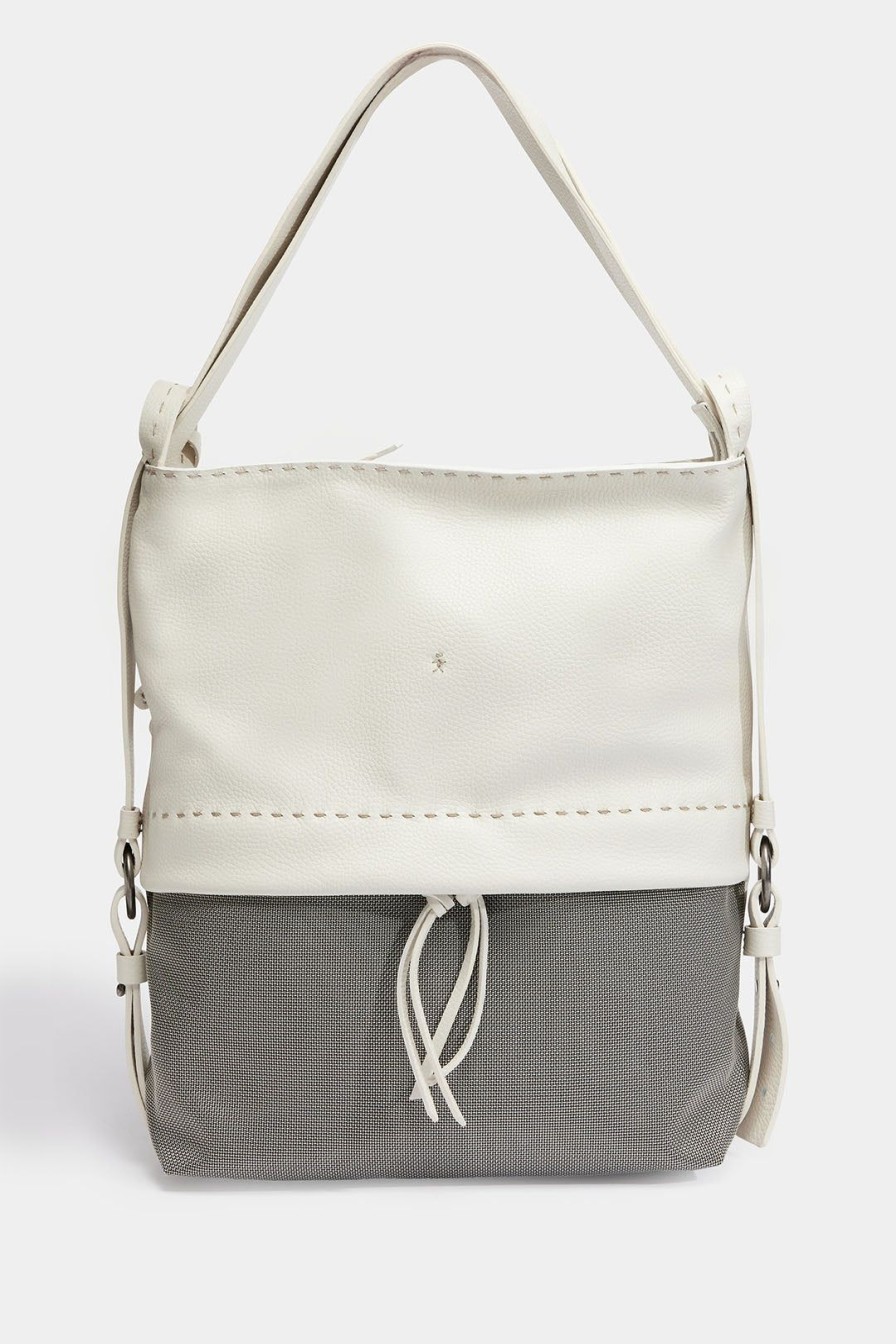 Women Burning Torch Bags | Henry Beguelin Zip Front Leather Backpack, White