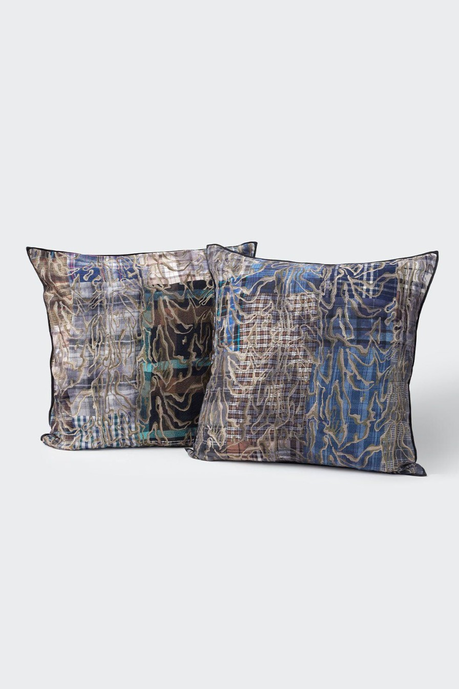 Home Burning Torch | The Dryad Square Pillow, Multi