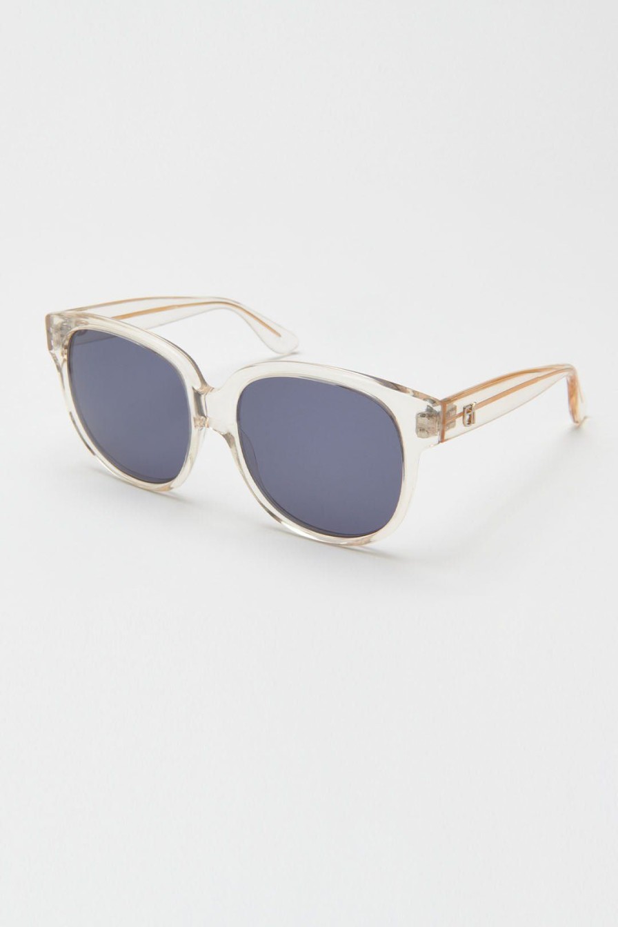 Women Burning Torch Sunglasses | Vintage Emmanuelle Khanh Sunglasses, Clear