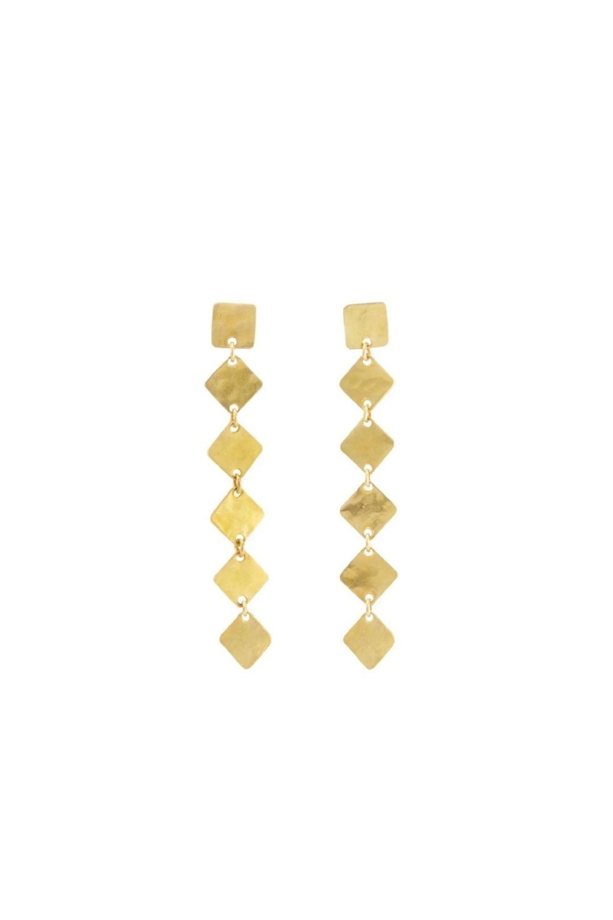 Women Burning Torch Earrings | Mia Earrings Gold