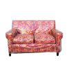 Home Burning Torch | Vintage Floral Print Loveseat Sofa With Original Plastic Cover