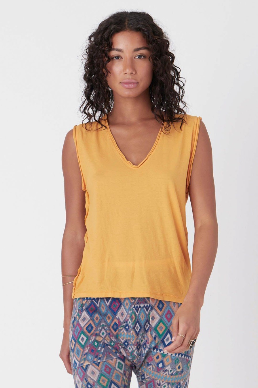 Women Burning Torch Tees | P.C.H. Tank, Apricot