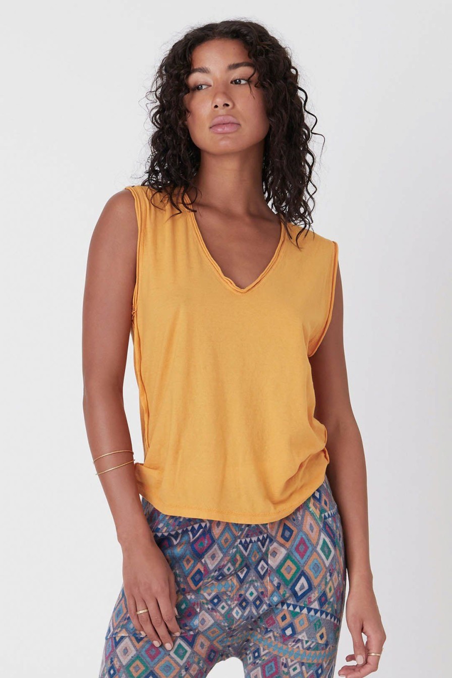 Women Burning Torch Tees | P.C.H. Tank, Apricot