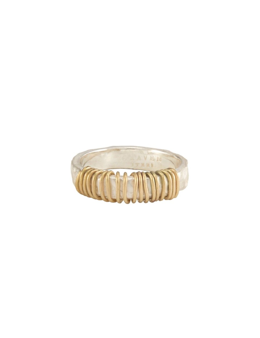 Women Burning Torch Rings | Roru Ring, Yellow Gold