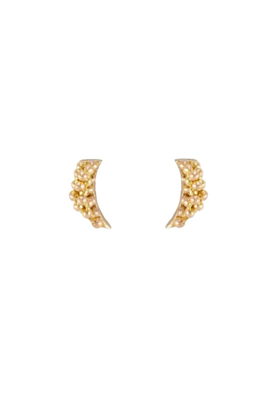 Women Burning Torch Earrings | Mini Halley Earring Gold