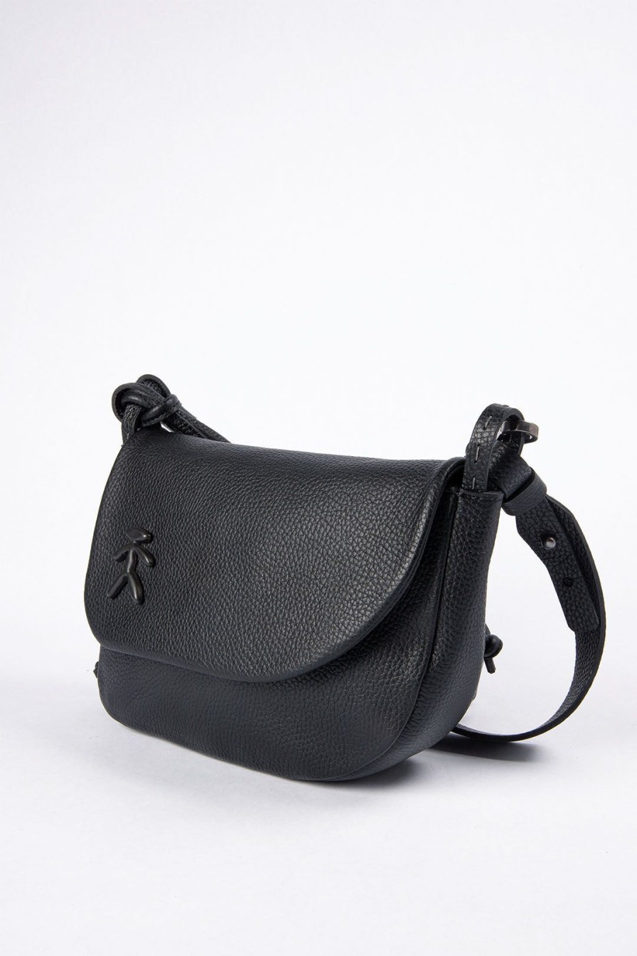 Women Burning Torch Bags | Henry Beguelin Leather Saddle Bag, Black