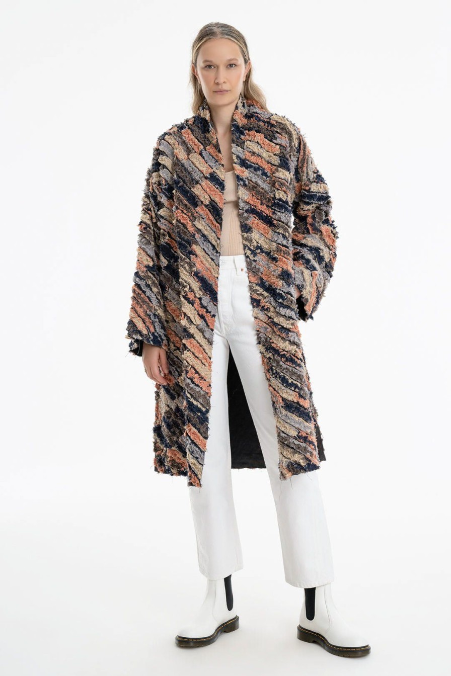 Women Burning Torch Outerwear | The Opal Coat, Multi