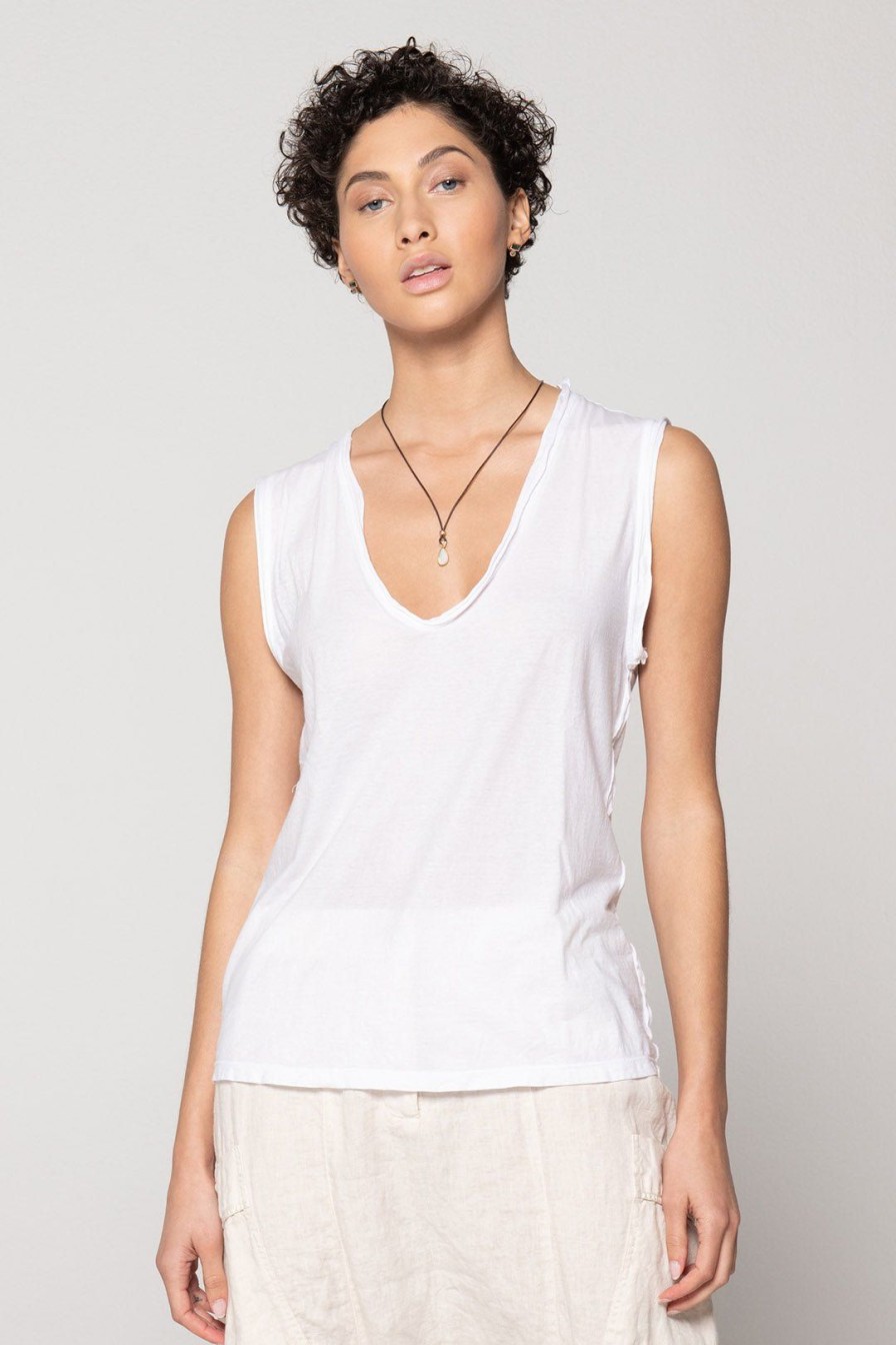 Women Burning Torch Tees | P.C.H. Tank, White