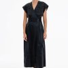 Women Burning Torch Dresses & Jumpsuits | Valentine Wrap Dress, Midnight