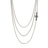 Women Burning Torch Necklaces | Catherine Necklace 67In Sapphire