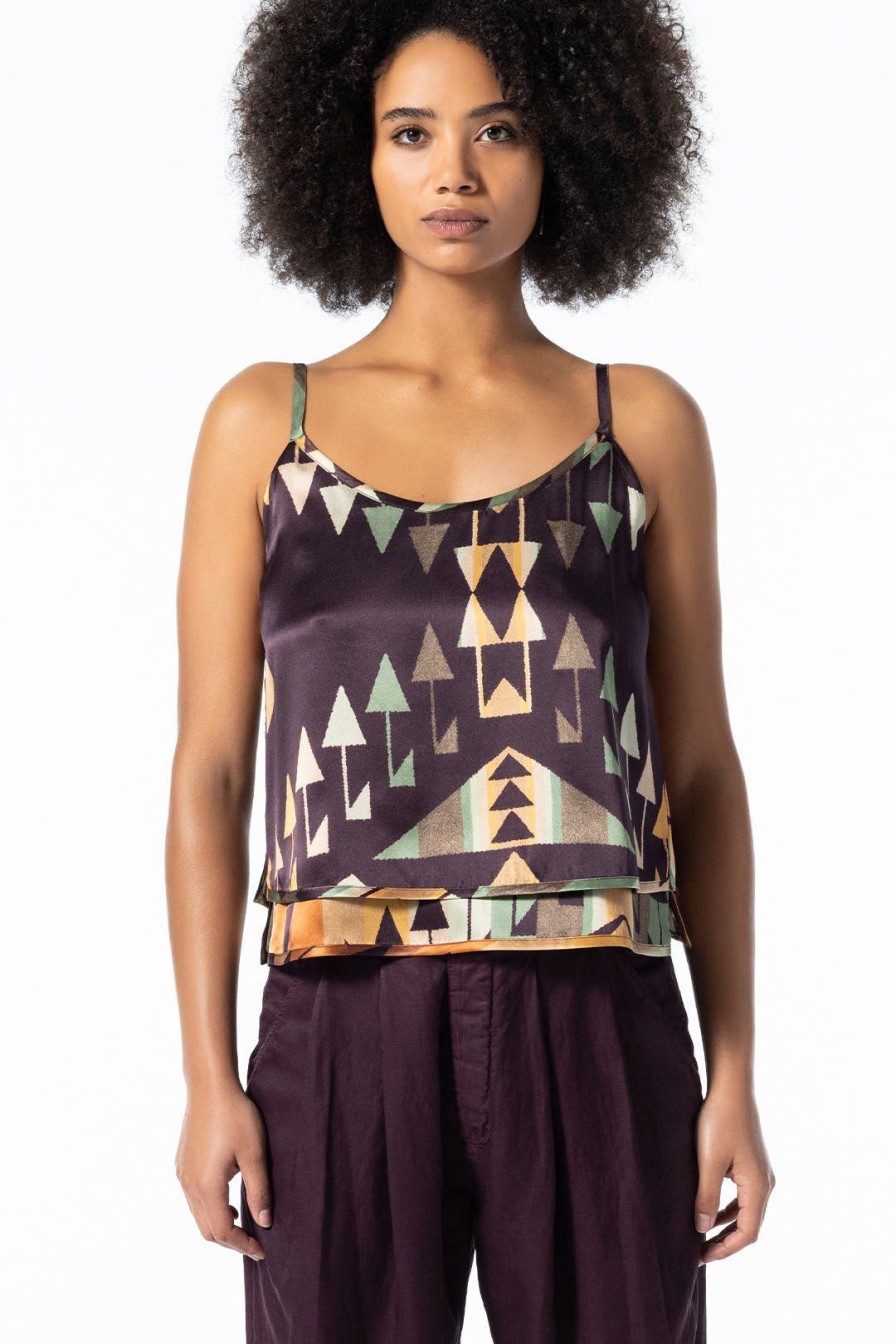 Women Burning Torch Tops | Labyrinth Cami, Multi