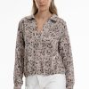 Women Burning Torch Tops | Bitsi Long Sleeve Blouse, Multi