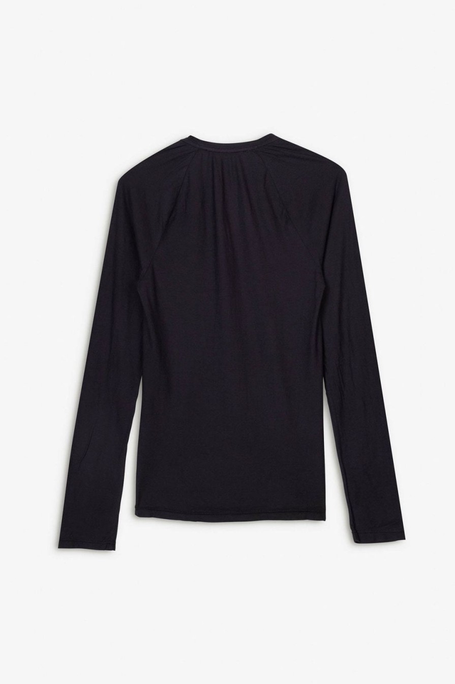 Women Burning Torch Tees | P.C.H. Long Sleeve Scoop Neck Tee, Black