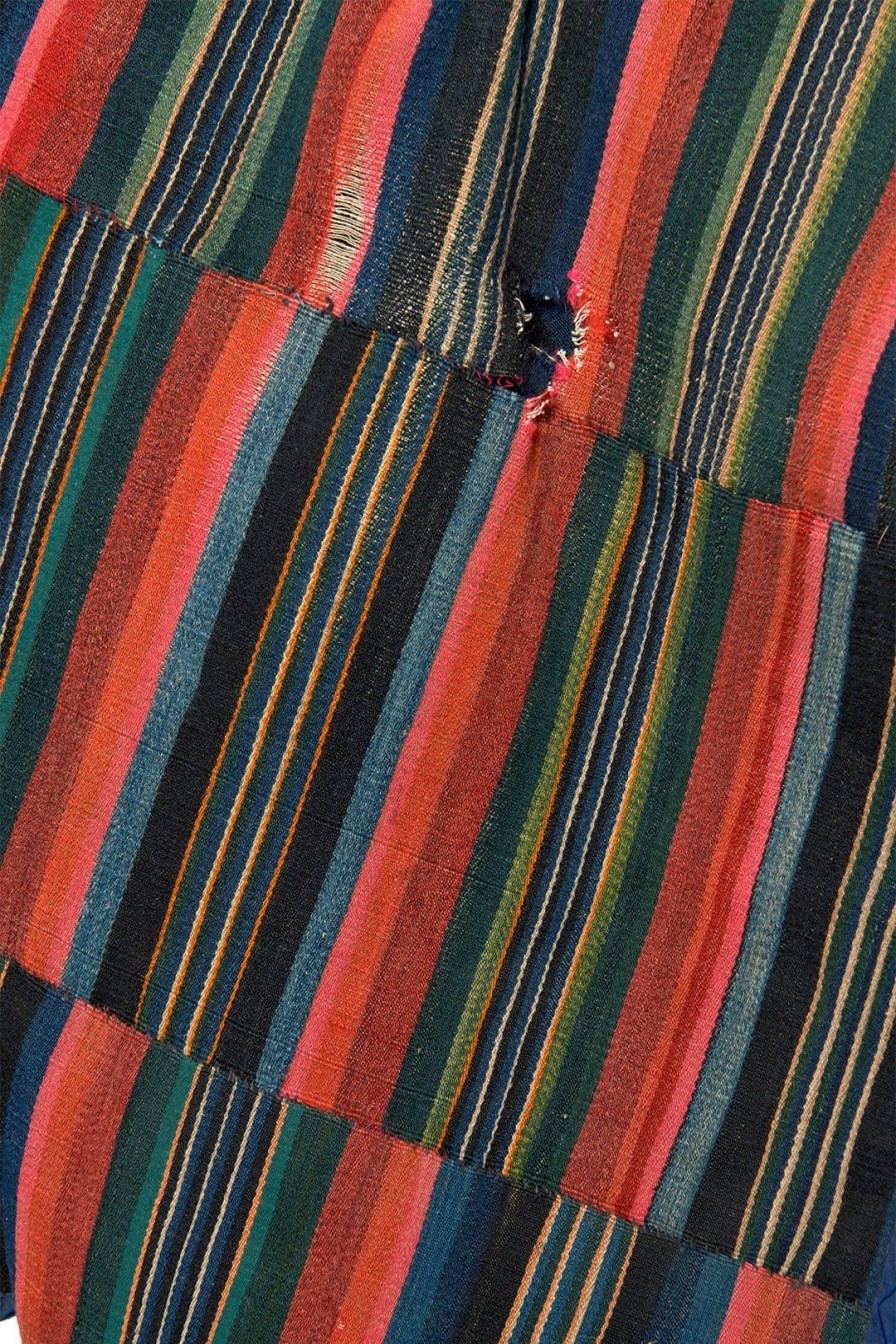 Home Burning Torch | Tibetan Striped Textile Multi