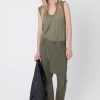 Women Burning Torch Upcycled | Love Not War Upcycled Cargo Pant, Army